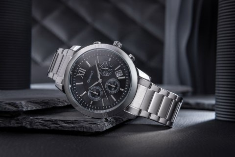 Zegarek Męski Giewont Apex Chrono GW6480-1 Chronograf Silver/Black Zegarek Męski Giewont Apex Chrono GW6480-1 Chronograf Silver/Black