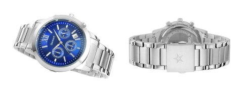 Zegarek Męski Giewont Apex Chrono GW6480-2 Chronograf Silver/Blue Zegarek Męski Giewont Apex Chrono GW6480-2 Chronograf Silver/Blue