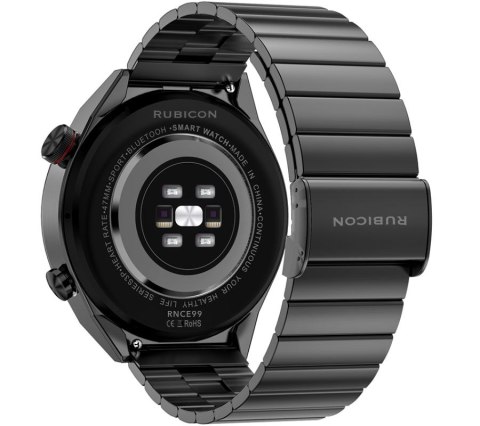 Smartwatch Rubicon RNCE99-2 Czarno-Czarny + Czarny Pasek Silikonowy Smartwatch Rubicon RNCE99-2 Czarno-Czarny + Czarny Pasek Silikonowy