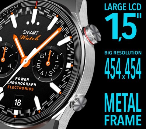 Smartwatch Rubicon RNCE99-2 Czarno-Czarny + Czarny Pasek Silikonowy Smartwatch Rubicon RNCE99-2 Czarno-Czarny + Czarny Pasek Silikonowy