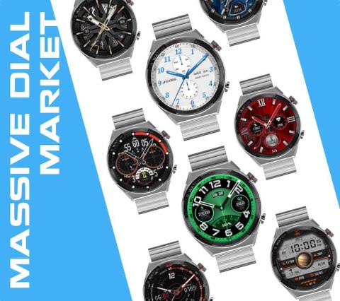 Smartwatch Rubicon RNCE99-2 Czarno-Czarny + Czarny Pasek Silikonowy Smartwatch Rubicon RNCE99-2 Czarno-Czarny + Czarny Pasek Silikonowy