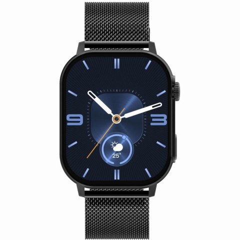 Smartwatch Gravity GT15-3 Czerwony Pasek Silikonowy + Czarna Bransoleta Smartwatch Gravity GT15-3 Czerwony Pasek Silikonowy + Czarna Bransoleta
