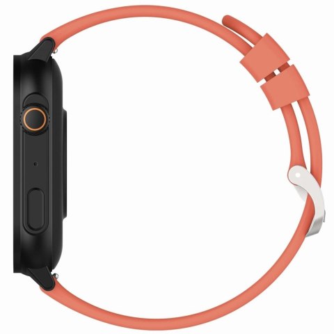 Smartwatch Gravity GT15-3 Czerwony Pasek Silikonowy + Czarna Bransoleta Smartwatch Gravity GT15-3 Czerwony Pasek Silikonowy + Czarna Bransoleta