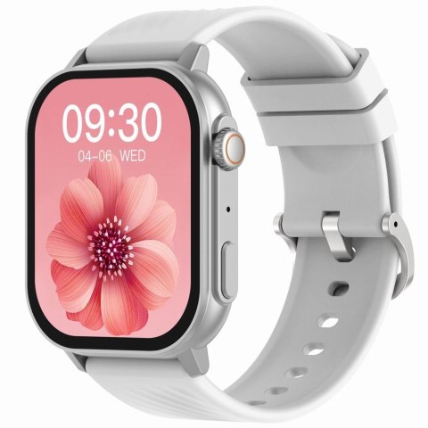 Smartwatch Gravity GT15-8 Szary Pasek Silikonowy + Srebrna Bransoleta Smartwatch Gravity GT15-8 Szary Pasek Silikonowy + Srebrna Bransoleta
