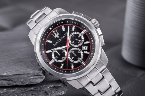 Zegarek Męski Maserati Successo R8873621009 + BOX Zegarek Męski Maserati Successo R8873621009 + BOX