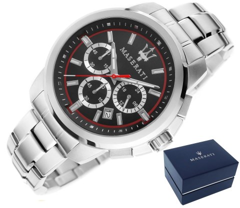 Zegarek Męski Maserati Successo R8873621009 + BOX Zegarek Męski Maserati Successo R8873621009 + BOX