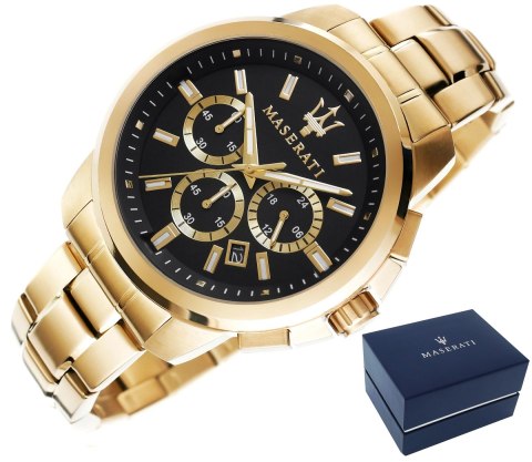 Zegarek Męski Maserati Successo R8873621013 + BOX Zegarek Męski Maserati Successo R8873621013 + BOX