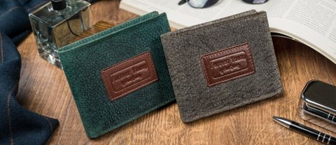 Piękny kolorowy portfel męski ze skóry naturalnej - Forever Young Piękny kolorowy portfel męski ze skóry naturalnej - Forever Young