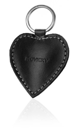 Brelok do kluczy w kształcie serca ze skóry naturalnej - Rovicky