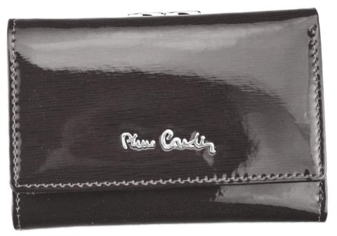 Lakierowany portfel ze skóry naturalnej z portmonetką na bigiel - Pierre Cardin Lakierowany portfel ze skóry naturalnej z portmonetką na bigiel - Pierre Cardin
