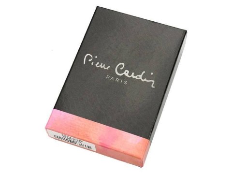 Mały, pionowy portfel ze skóry naturalnej lakierowanej z motywem liści - Pierre Cardin Mały, pionowy portfel ze skóry naturalnej lakierowanej z motywem liści - Pierre Cardin
