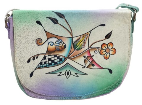 Piękna torebka folk ręcznie malowana skóra handmade Piękna torebka folk ręcznie malowana skóra handmade