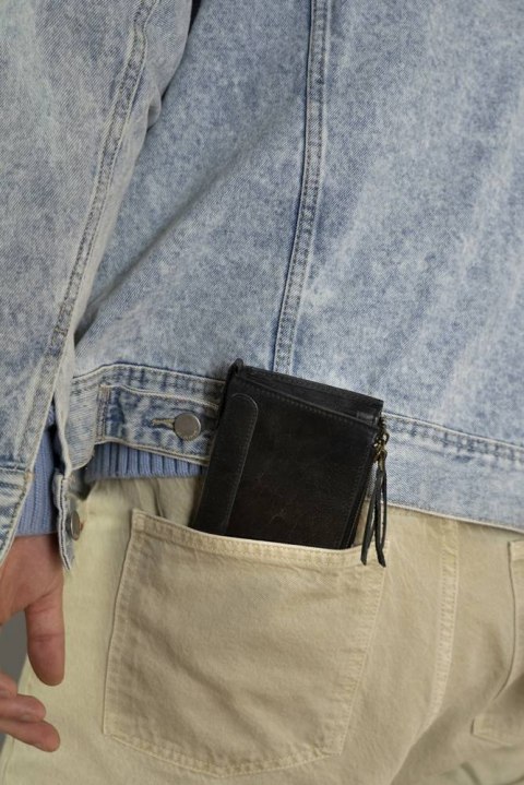 Duży portfel w stylu retro z dwiema kieszeniami na monety - Rovicky Duży portfel w stylu retro z dwiema kieszeniami na monety - Rovicky