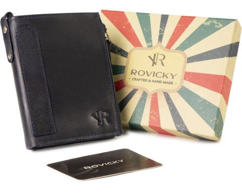 Duży portfel w stylu retro z dwiema kieszeniami na monety - Rovicky Duży portfel w stylu retro z dwiema kieszeniami na monety - Rovicky