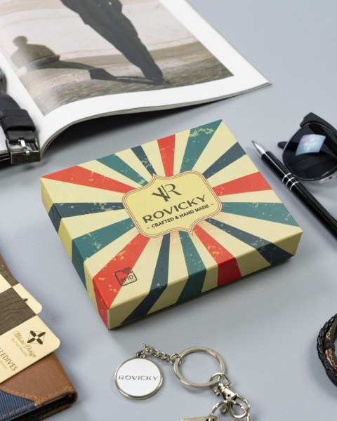 Duży portfel w stylu retro z dwiema kieszeniami na monety - Rovicky Duży portfel w stylu retro z dwiema kieszeniami na monety - Rovicky