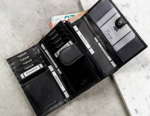 Duży, skórzany portfel damski z systemem RFID - 4U Cavaldi Duży, skórzany portfel damski z systemem RFID - 4U Cavaldi