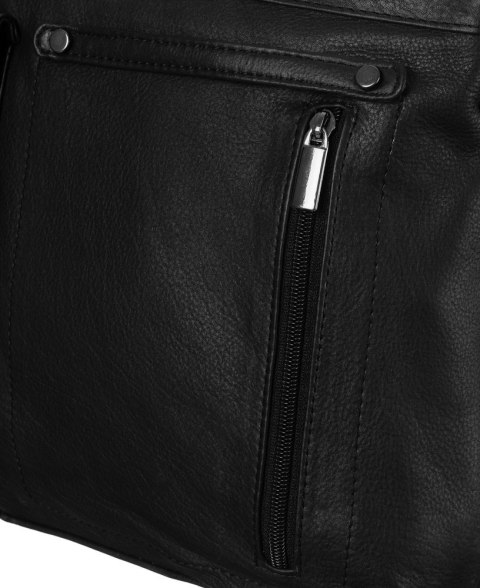 Prostokątna laptopówka ze skóry naturalnej na regulowanym pasku Prostokątna laptopówka ze skóry naturalnej na regulowanym pasku