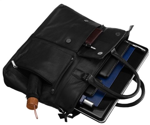 Prostokątna laptopówka ze skóry naturalnej na regulowanym pasku Prostokątna laptopówka ze skóry naturalnej na regulowanym pasku