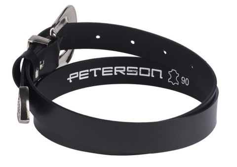 Skórzany pasek damski z bogato zdobioną klamrą - Peterson Skórzany pasek damski z bogato zdobioną klamrą - Peterson