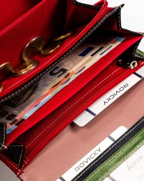 Duży, skórzany portfel damski z systemem RFID - 4U Cavaldi Duży, skórzany portfel damski z systemem RFID - 4U Cavaldi