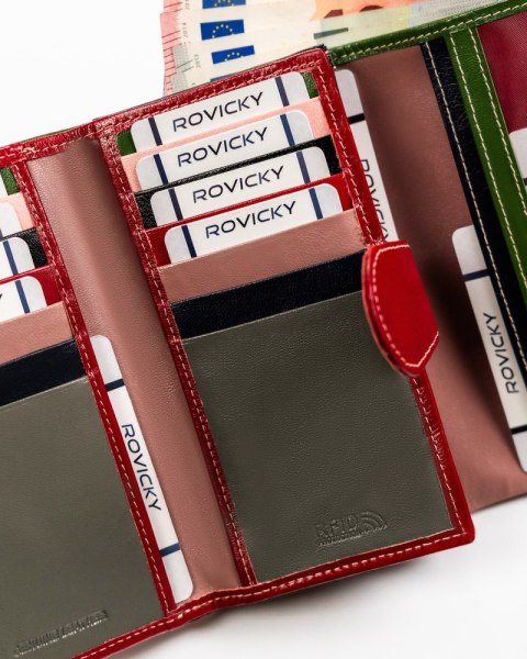 Duży, skórzany portfel damski z systemem RFID - 4U Cavaldi Duży, skórzany portfel damski z systemem RFID - 4U Cavaldi