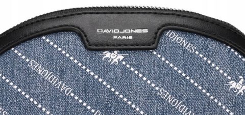 Listonoszka damska ze skóry ekologicznej imitującej jeans - David Jones Listonoszka damska ze skóry ekologicznej imitującej jeans - David Jones