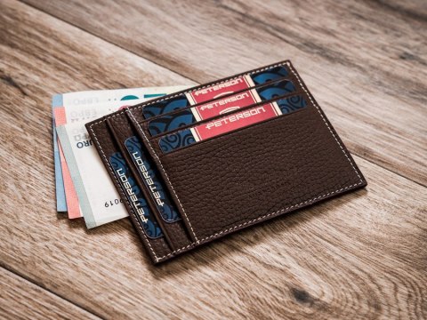 Skórzane etui na dokumenty i banknoty - Peterson Skórzane etui na dokumenty i banknoty - Peterson