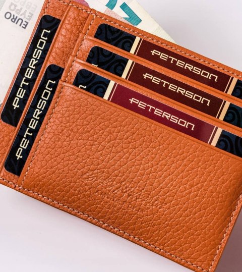 Skórzane etui na dokumenty i banknoty - Peterson Skórzane etui na dokumenty i banknoty - Peterson