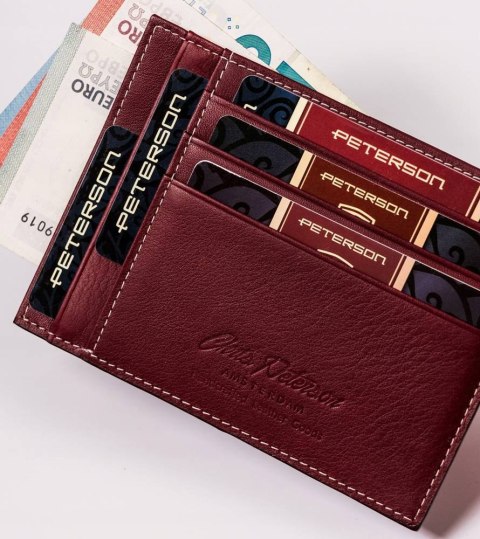 Skórzane etui na dokumenty i banknoty - Peterson Skórzane etui na dokumenty i banknoty - Peterson