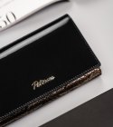 Skórzany, duży portfel damski z systemem RFID - Peterson