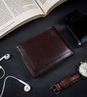 Skórzany portfel męski z systemem RFID - Rovicky