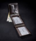 Skórzany portfel męski z systemem RFID - Rovicky