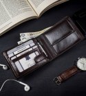 Skórzany portfel męski z systemem RFID - Rovicky