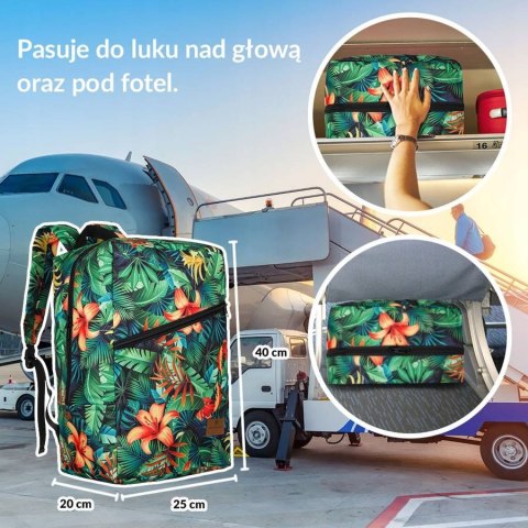 Plecak-torba podróżna z uchwytem na walizkę - Peterson Plecak-torba podróżna z uchwytem na walizkę - Peterson