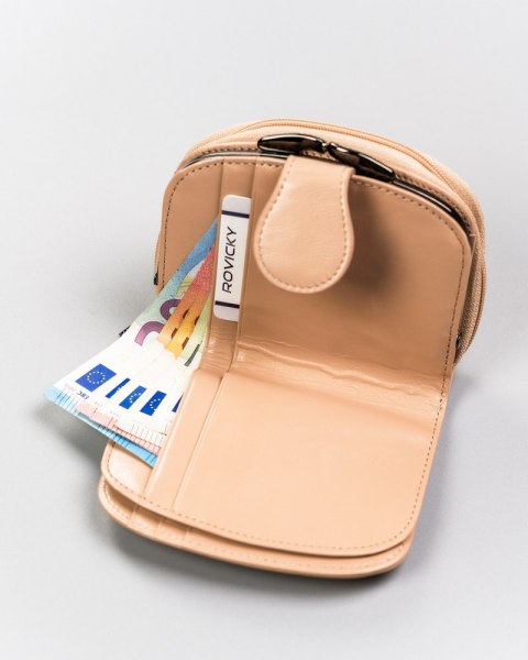 Portfel damski skórzany 43972-CIS-3320 BEIGE Portfel damski skórzany 43972-CIS-3320 BEIGE