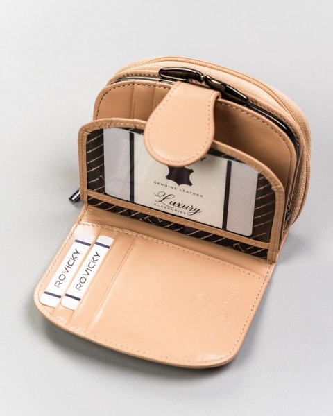 Portfel damski skórzany 43972-CIS-3320 BEIGE Portfel damski skórzany 43972-CIS-3320 BEIGE