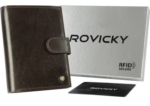 Portfel męski skórzany N62L-RVT-3227 D.Brown Portfel męski skórzany N62L-RVT-3227 D.Brown