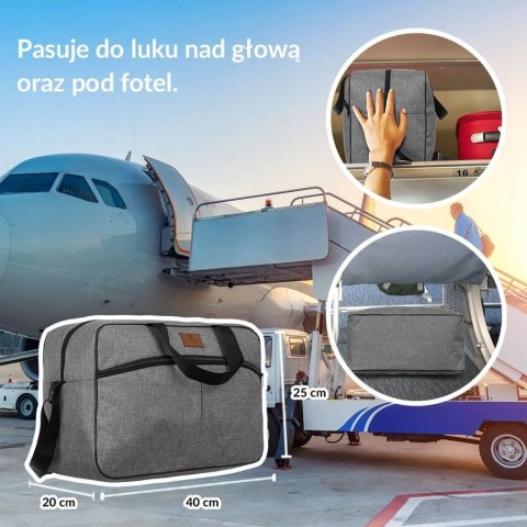 Pojemna torba podróżna z uchwytem na walizkę — Peterson Pojemna torba podróżna z uchwytem na walizkę — Peterson
