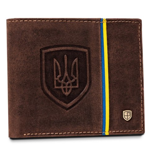 Skórzany portfel męski w orientacji poziomej z systemem RFID - Peterson Skórzany portfel męski w orientacji poziomej z systemem RFID - Peterson
