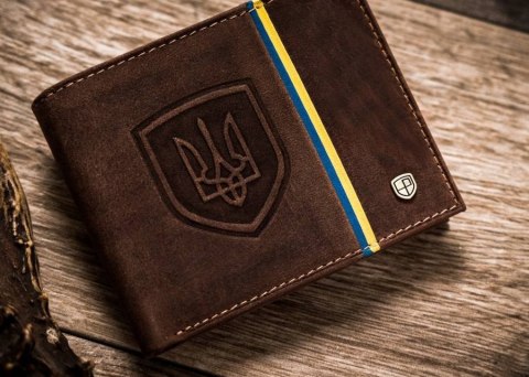 Skórzany portfel męski w orientacji poziomej z systemem RFID - Peterson Skórzany portfel męski w orientacji poziomej z systemem RFID - Peterson