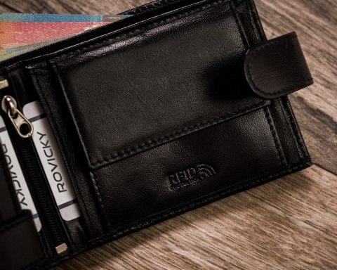 Elegancki portfel męski z systemem antyskimmingowym RFID Protect - Rovicky Elegancki portfel męski z systemem antyskimmingowym RFID Protect - Rovicky