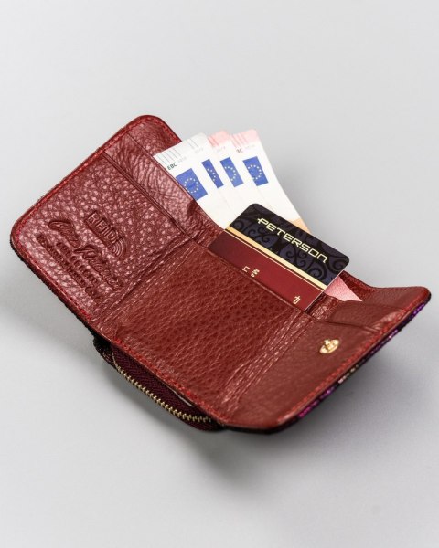 Skórzany, mały portfel damski z systemem RFID - Peterson Skórzany, mały portfel damski z systemem RFID - Peterson