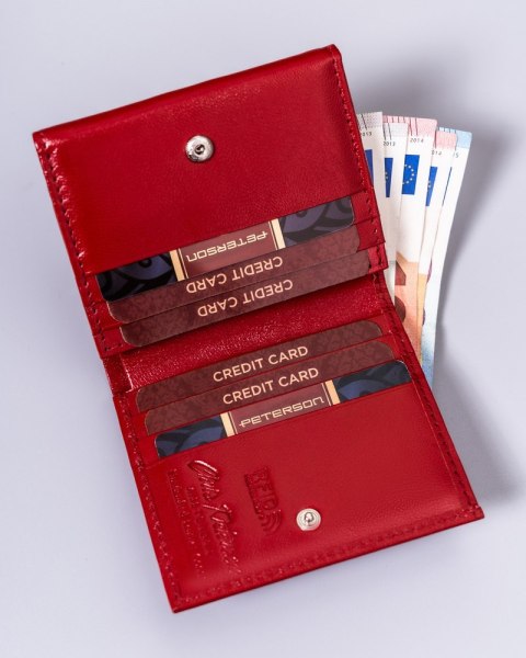 Mały, skórzany portfel damski z ochroną RFDI Protect - Peterson Mały, skórzany portfel damski z ochroną RFDI Protect - Peterson