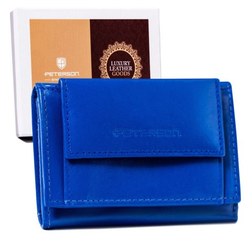 Mały, skórzany portfel damski z systemem RFID Protect - Peterson Mały, skórzany portfel damski z systemem RFID Protect - Peterson
