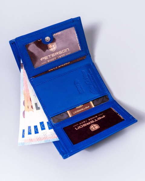 Mały, skórzany portfel damski z systemem RFID Protect - Peterson Mały, skórzany portfel damski z systemem RFID Protect - Peterson