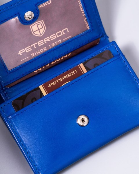 Mały, skórzany portfel damski z systemem RFID Protect - Peterson Mały, skórzany portfel damski z systemem RFID Protect - Peterson