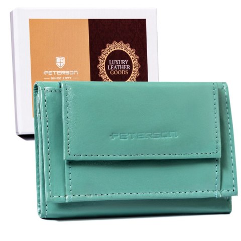 Mały, skórzany portfel damski z systemem RFID Protect - Peterson Mały, skórzany portfel damski z systemem RFID Protect - Peterson