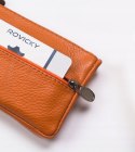 Skórzane, trójkomorowe etui na klucze