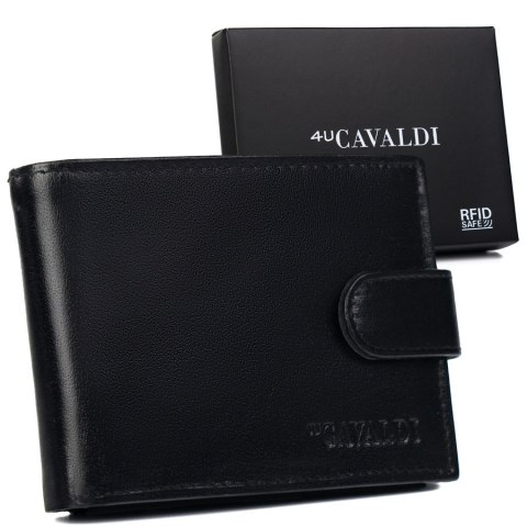 Duży skórzany portfel męski z RFID Protect - Cavaldi Duży skórzany portfel męski z RFID Protect - Cavaldi