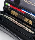 Podłużny portfel damski z bydlęcej skóry naturalnej - Cavaldi